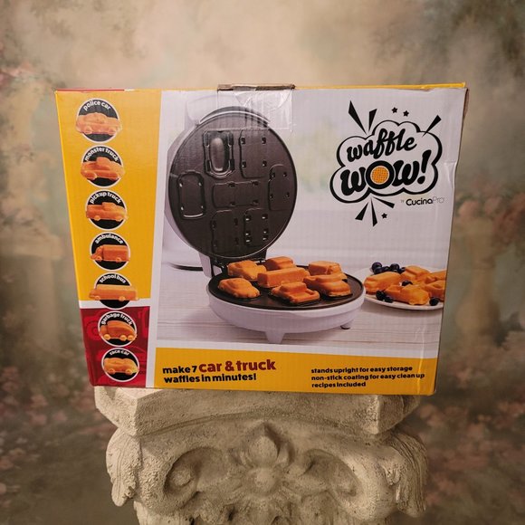 CucinaPro Other - CucinaPro WOW Cars & Trucks Mini Waffle Maker - Create 7 Shaped Vehicles